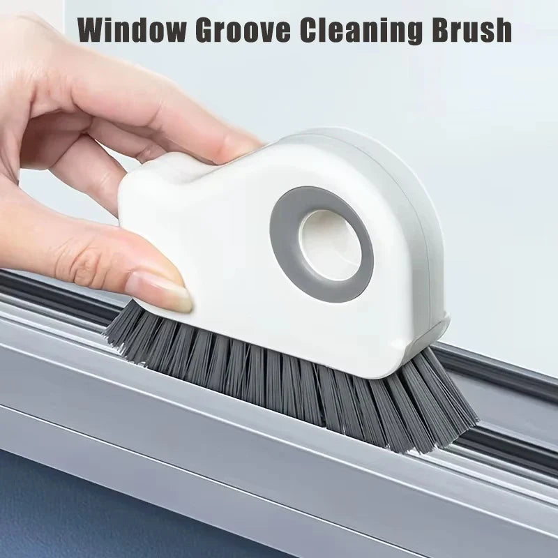 Cleaning Brush 2 in 1 Window Groove Cleaning Brush Detachable Window Track Cleaning Brush Efficient Door Groove Cleaning Tool
