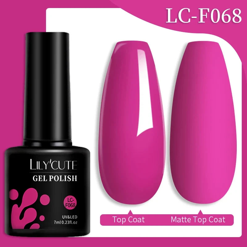 LILYCUTE 7ml Reflective Glitter Nail Gel Polish Effect Sparkling Soak Off Gel Semi Permanent For Manicure Nail Art UV Nail Gel