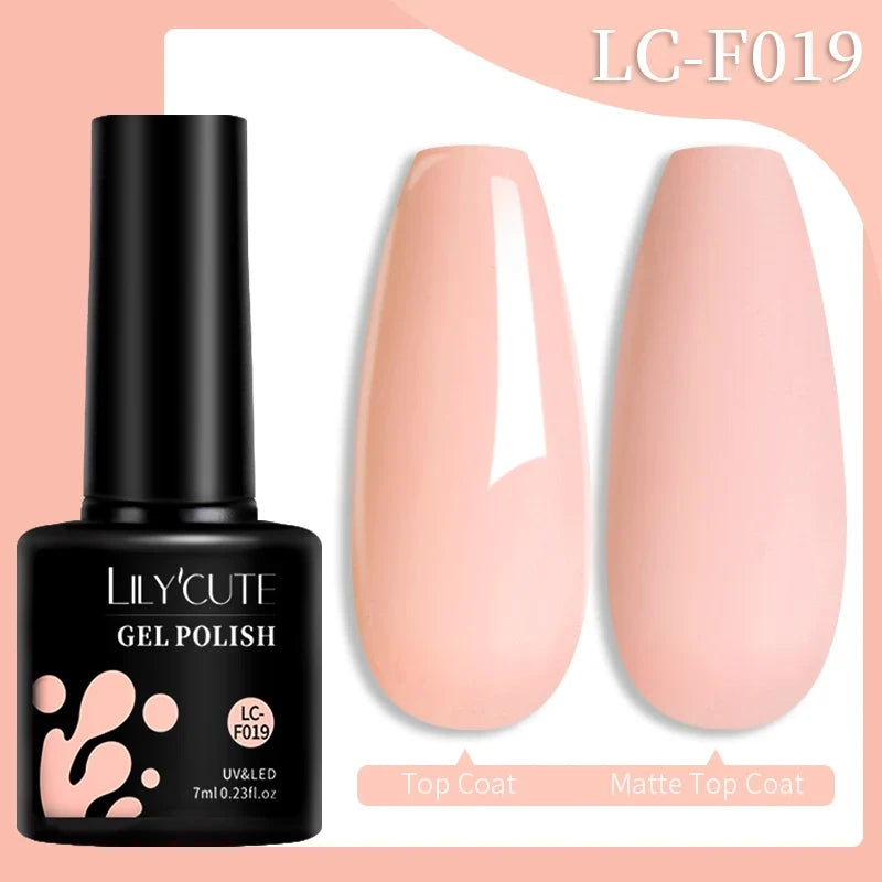LILYCUTE 7ml Reflective Glitter Nail Gel Polish Effect Sparkling Soak Off Gel Semi Permanent For Manicure Nail Art UV Nail Gel