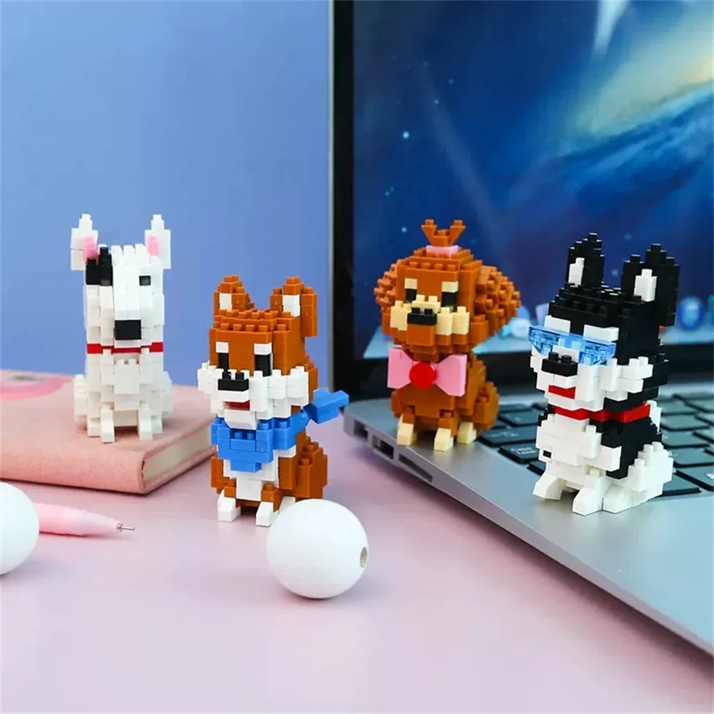 Variety Styled Cute Pet Dog Micro Mini Building Blocks Toys: Ideal Gifts, Keepsakes, Unleash Your Love for Pets and Creativity