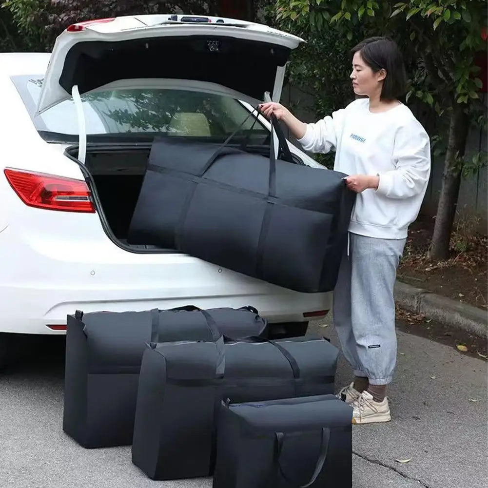 Extra Large Waterproof Storage Bag Heavy Duty Oxford Cloth Clothes Quilt Moving  Luggage Bags Laundry Organizer Pack