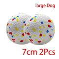 Dog Toy Ball Solid Bite Resistant Small Large Dog Toys High Elasticity E-TPU Pet Chew Solid Ball For Dogs Toys Pet Supplies