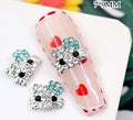 10pcs Alloy Cute Nail Art Charm 3D Colorful Full Diamond Nail Jewelry Rhinestones Luxury Kawaii DIY Nail Parts Accessories