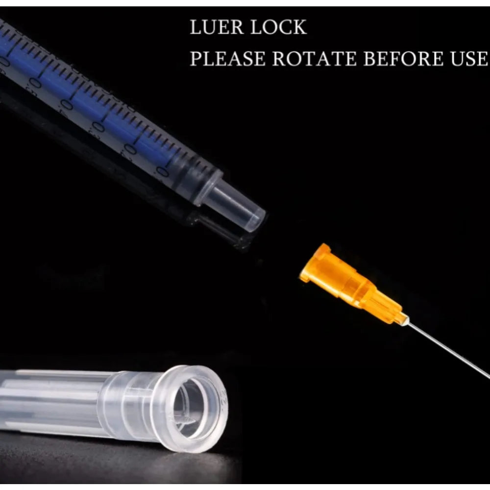 1Ml/Cc Disposable Lab Syringe with 1" Needle, 50/100Pcs Individually Sealed Package