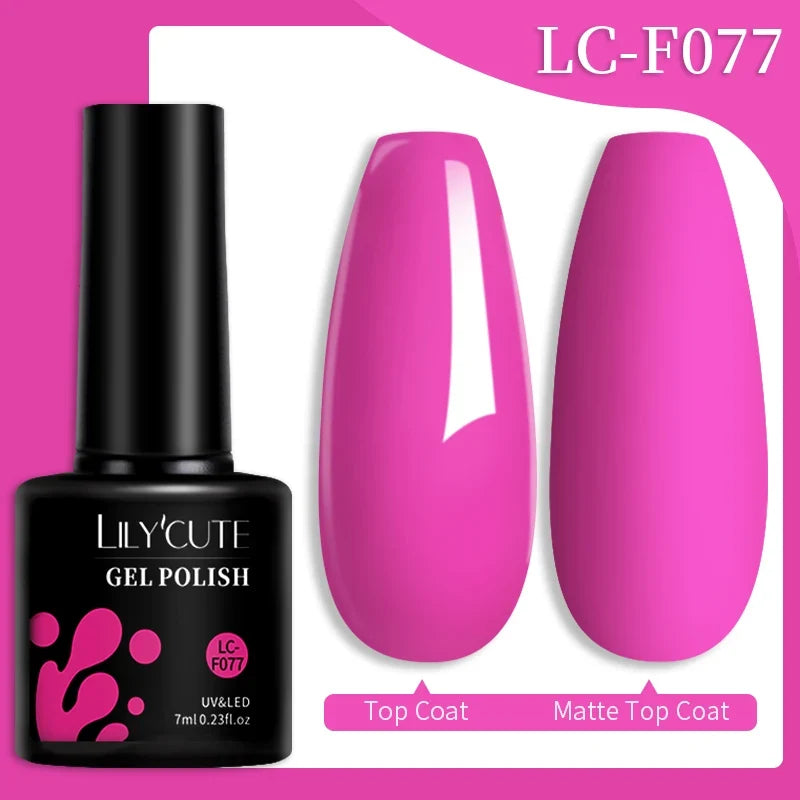 LILYCUTE 7ml Reflective Glitter Nail Gel Polish Effect Sparkling Soak Off Gel Semi Permanent For Manicure Nail Art UV Nail Gel