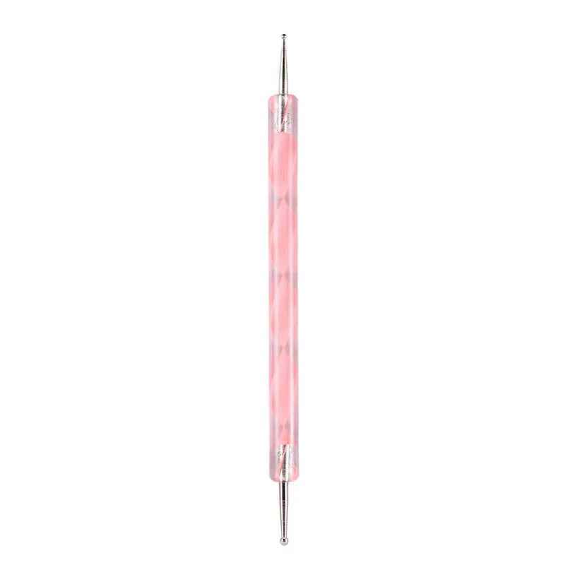 DIY Manicure Tools: Nail Art Dotting Pen, Spiral Rod Hook Pen & Drawing Painting Marbleizing Tool