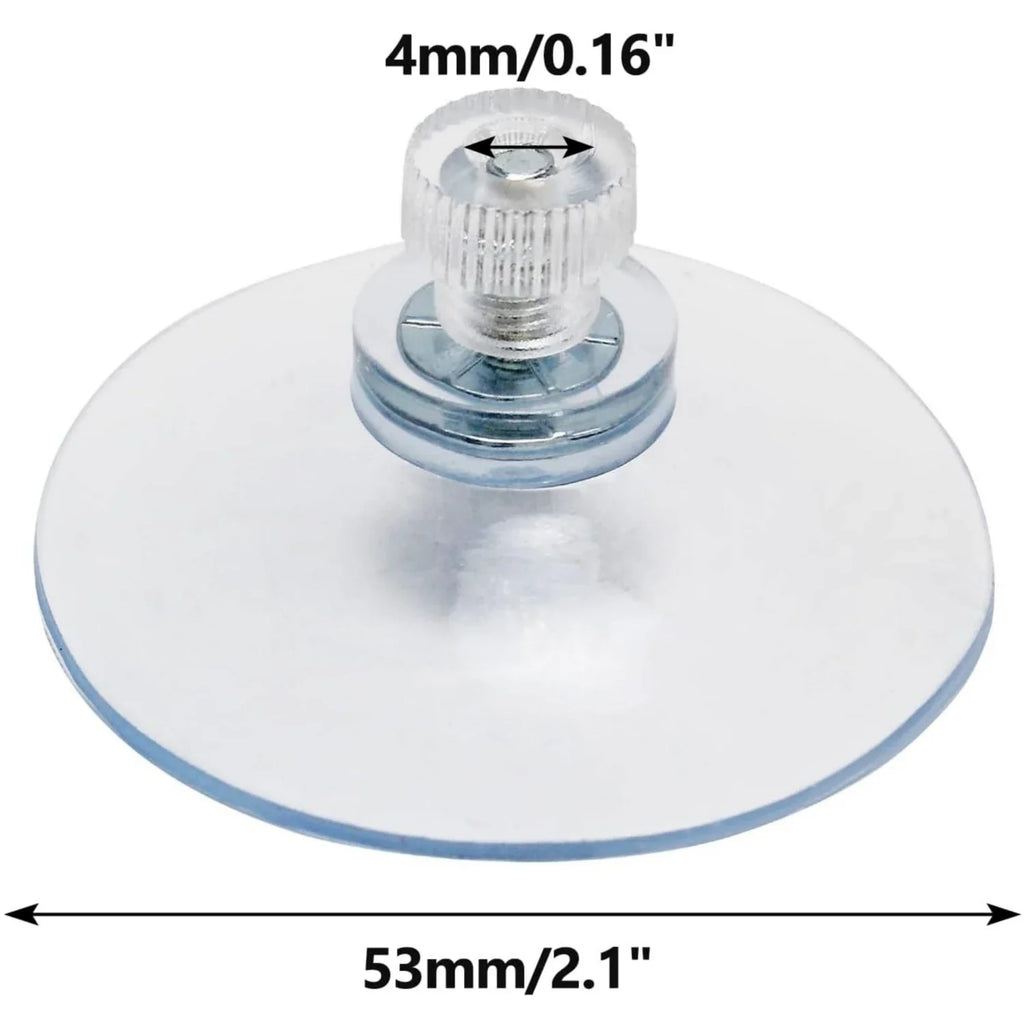 5/10Pcs PVC Sucker with Screw Nut 25/32/41/53mm Round Strong Transparent Suction Pads for Car Shade Glass Wall Door Glass Window