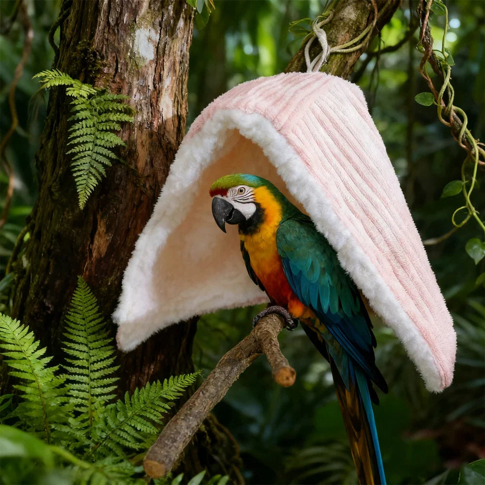 1 PC Winter Warm Bird Shawl Nest Corner Parrot Blanket for Pet Small Animals Hanging Tent Cage Decoration for Parakeet Lovebirds
