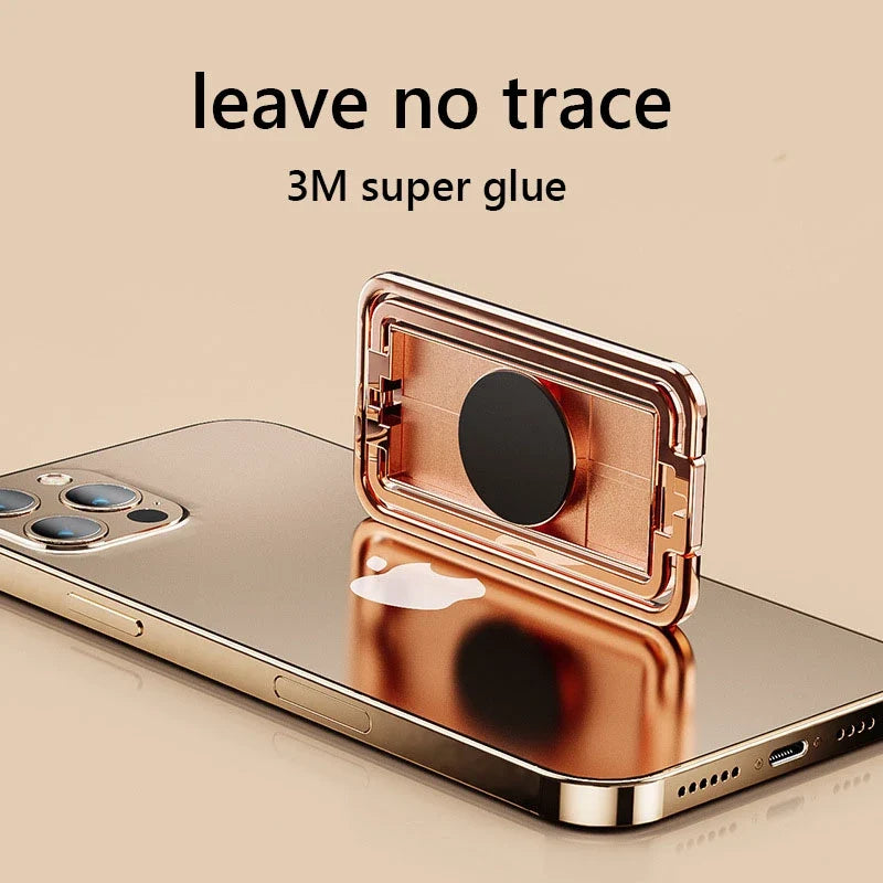 Phone Ring Holder Metal Lazy Finger Kickstand 360° Rotation Grip Foldable Telephone Stand for Xiaomi Iphone 15 16 Pro Max Huawei