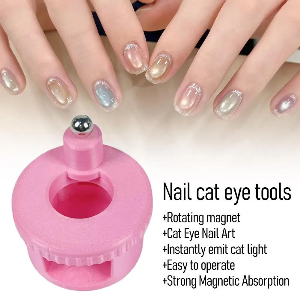 Nail Art Automatic Suction Cat Eye Magnet Artifact, Multifunctional, Ultra Strong, Wide Light French Cat eye Magnet