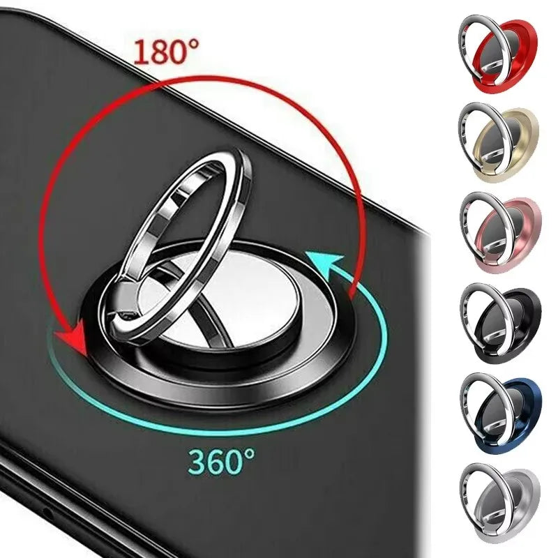 1/2/3/4Pcs Finger Ring Holder Stand Grip For Mobile Phone Car Magnetic Mount Phone Back Sticker Pad Unniversal Bracket