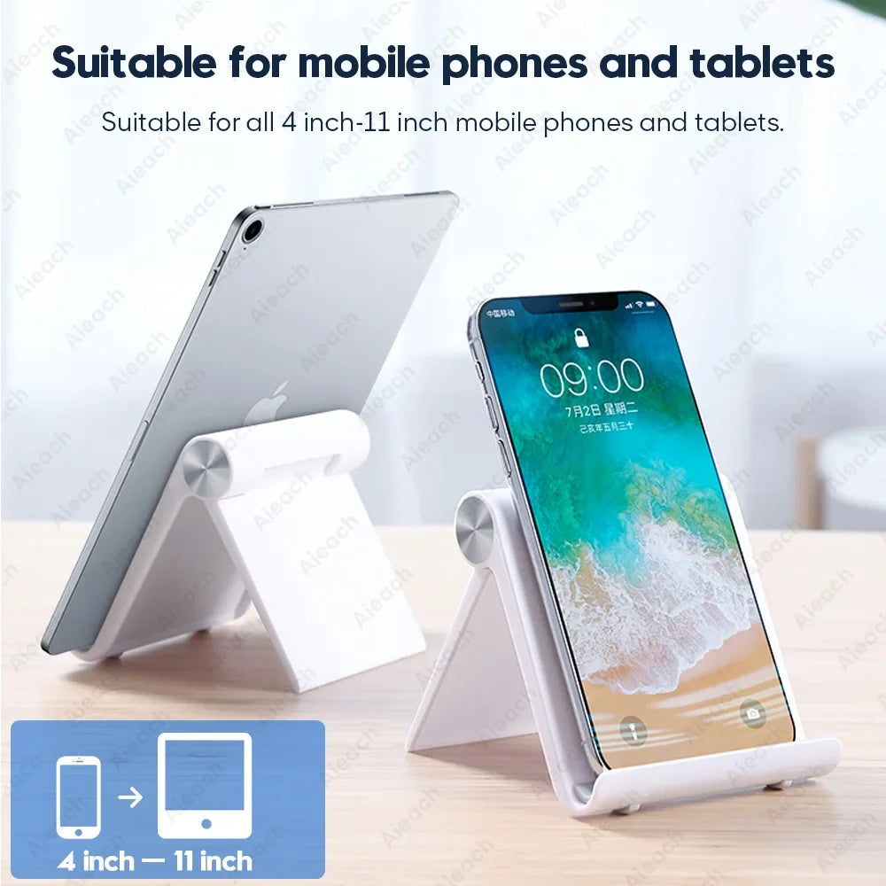 AIEACH Tablet Phone Stand iPad Stand For iPad Pro iPhone Xiaomi Adjustable Desktop Tablet Support Phone Holder Tablet Stand