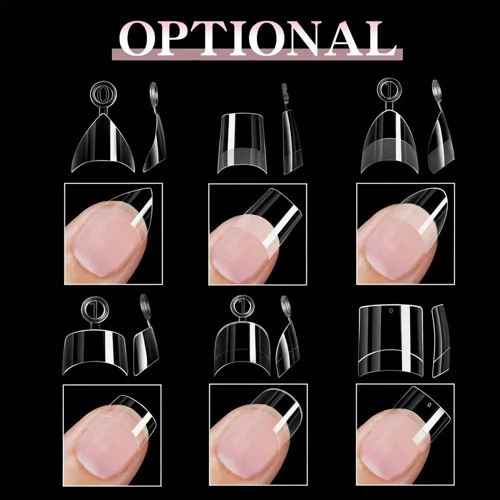 120pcs Half Cover Almond Fake Nails Half Matte Pre Buff Acrylic Nails Extra Short Almond Shape Gel Nail Nail Forms Salon