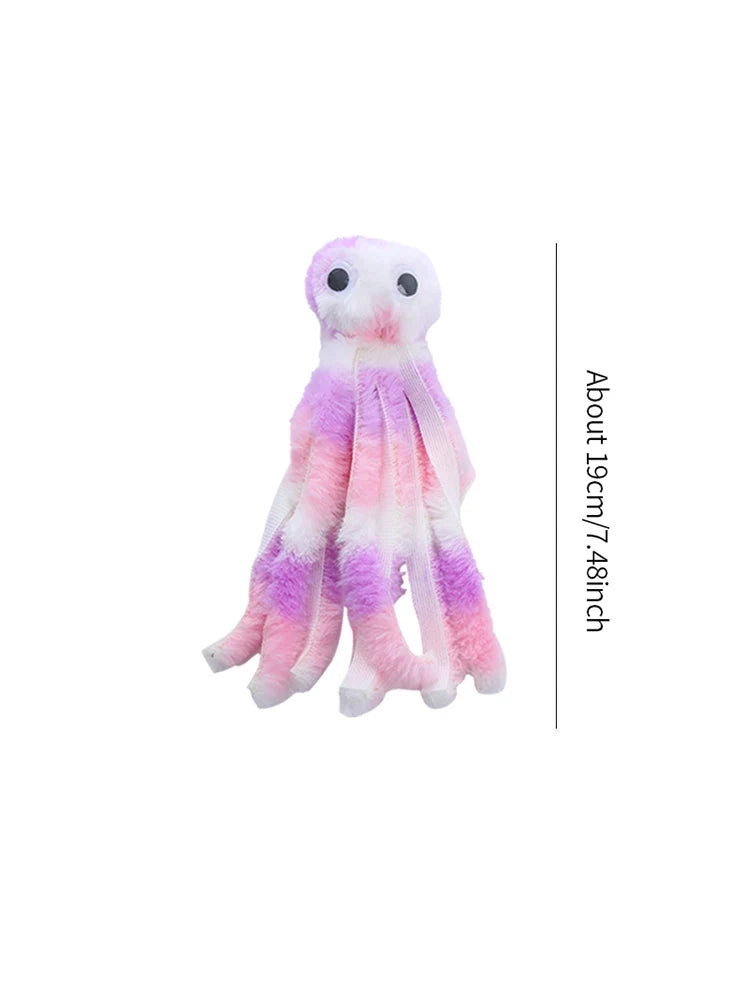 Cat toy Cute octopus plush toy bite resistant teeth interactive play pet supplies