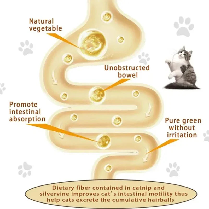 Natural Catnip Toys Silvervine Balls Teeth Cleaning Dental Wall Treats Extra Cat Energy Ball Edible Cat Lick Healthy Kitten Chew