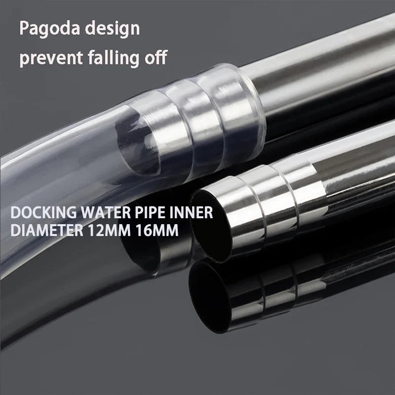 ZRDR Fish Tank Filter Tube Filter Aquarium External 304 Stainless Steel Inlet and Outlet Oil Removal Film Filter Accessories