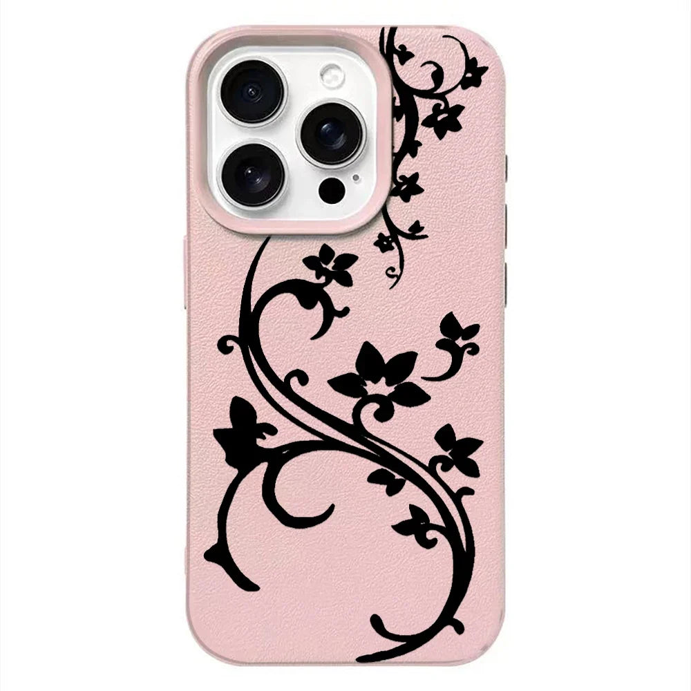 Hand-painted Butterfly Flower Silicone Phone Case For IPhone 17 16 15 Plus 14 13 12 11 Pro Max 17 Air 16e Shockproof Back Cover