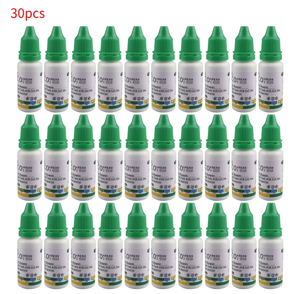 15ml Aquarium CO2 Solution Monitor CO2 System Concentration Fish Tank Glass Liquid Tester Fluid Glass Carbon Dioxide Checker