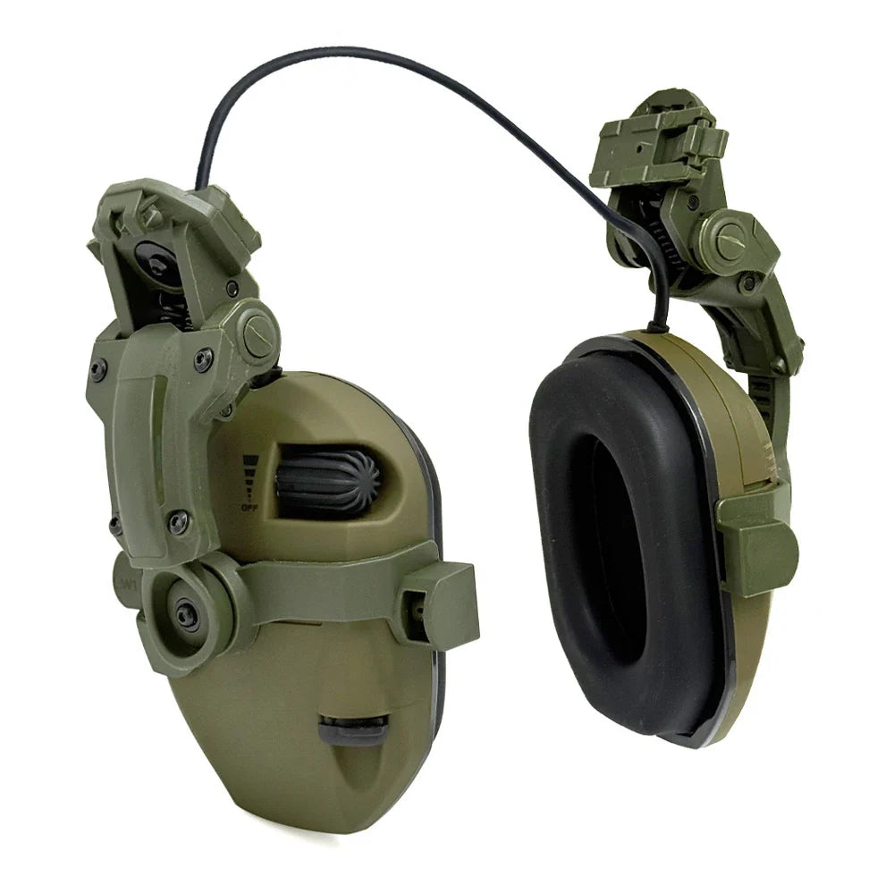 Active Helmet Mounted Earmuffs For Shooting Electronic Hearing Protection Ear Protect Noise Reduction Active Hunting Headphone