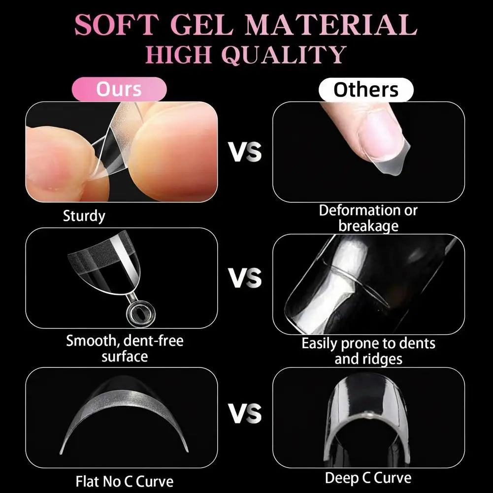 120pcs Half Cover Almond Fake Nails Half Matte Pre Buff Acrylic Nails Extra Short Almond Shape Gel Nail Nail Forms Salon