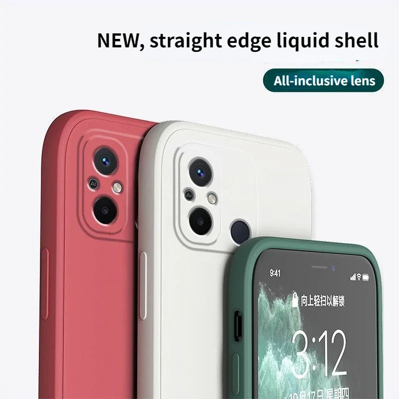 Suitable for Redmi 12C Mobile Phone Case New for Xiaomi Redmi 12C Anti-Fall for 22120RN86C Silicone Solid Color