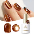 BORN PRETTY 10ml Brown Coffee Color Cat Magnetic Nail Gel Polish Fall Winter Soak Off UV LED Semi Permanent Nail Varnish 1/5PCS
