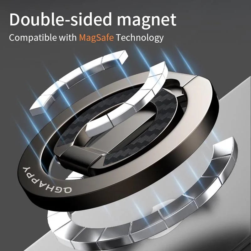 For MagSafe Double Sided Magnetic Phone Ring Holder Portable Folding Cellphones Stand Phone Accessories Support Bracket Grip Tok
