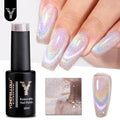 YOKEFELLOW Magnetic Gel Nail Polish Amour de Cristal Gel Polish Reflective Cat Eye Gel for Nail Art Manicure DIY Valentine's Day