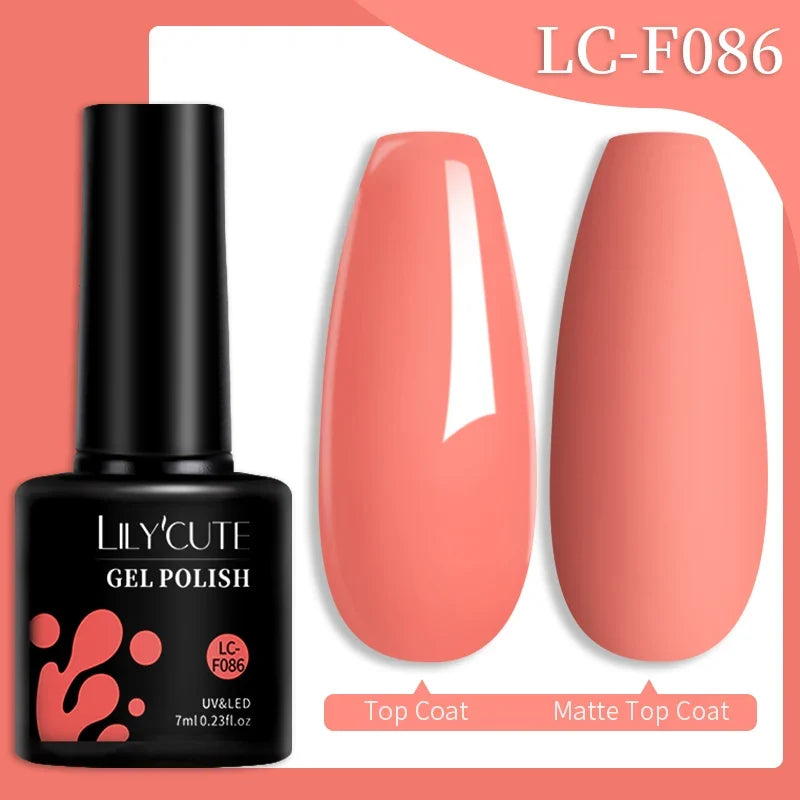 LILYCUTE 7ml Glitter Auroras Gel Nail Polish Summer Gold Colorful Sequins Manicure Semi Permanent Soak Off Nail Art Gel Varnish