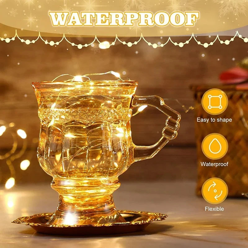 20 Pack String Fairy Lights 30Led 3M Silver Copper Wire Battery Powered Decorations Lights For Wedding Party Christmas Decor