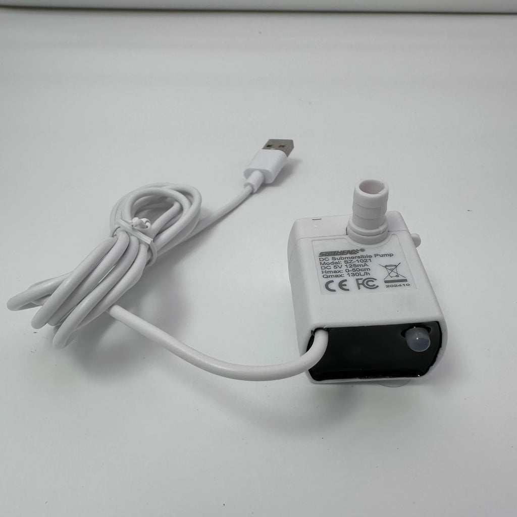 1 Pc Ultra-Efficient Silent USB Pet Water Fountain Pump with LED Indicator Light for Cat Water Fountains Premium Replacement