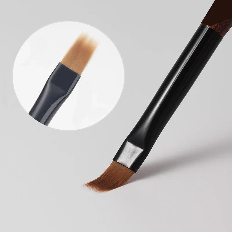 Wooden Gradient Nail Art Brush Acrylic Nail Ombre Pen DIY UV Gel Brushes Drawing Flowers Nails Brush Manicure Tools for Salon