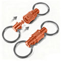 360 Degree Rotation Quick Release Keychain Aluminum Alloy Fast Release Mechanism Quick Pull Keyring Multifunctional Design