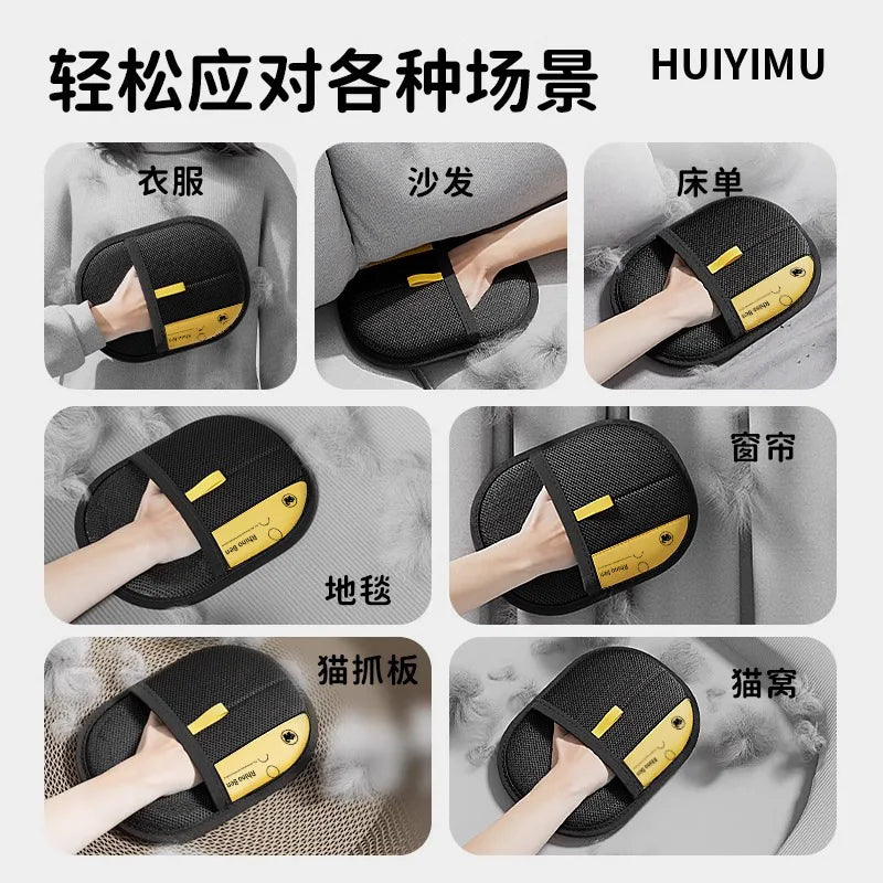 Double-Sided Grooming Gloves for Pets Pet Grooming Glove, Gentle Deshedding Brush Gloves, For Dog Cat Deshedding Mitt
