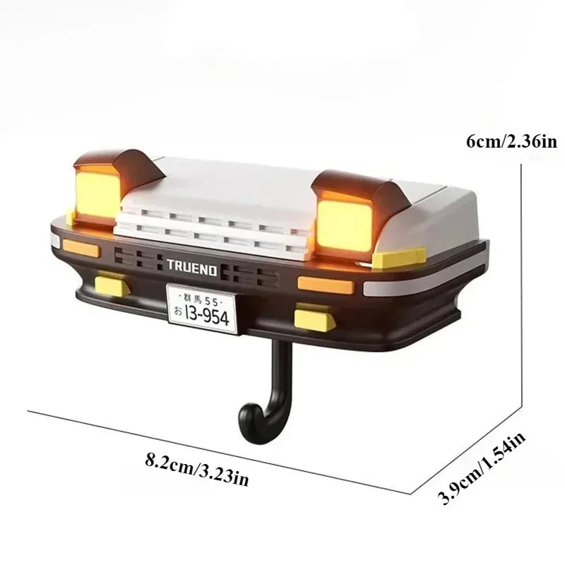 AE86 Car Headlight Keychain Decoration Wall-mounte  Key Storage Rack | Cool Automotive-Themed Keychain Holder Car Enthusiasts