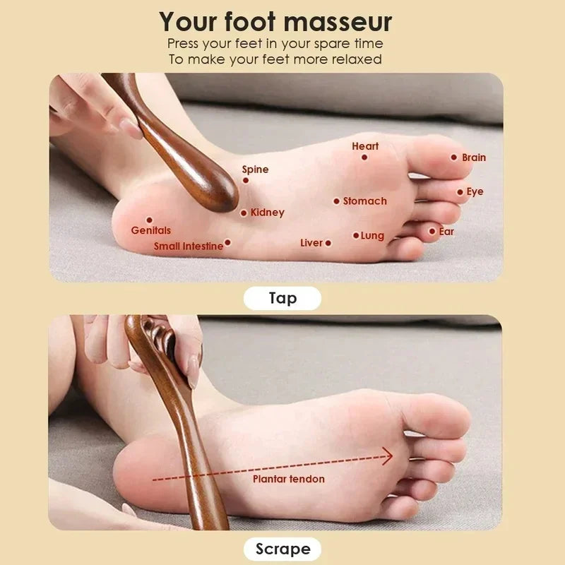 Sandalwood Five-Claw Scalp Natural Golden Massager Gua Sha Tool Back Scratcher Spa Handheld Meridian Massage Comb Hair Care