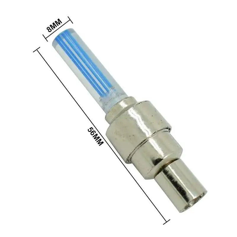 1Pair LED Bicycle Valve Light Neon Bicycle Spoke Light, Bicycle Tire Valve Light, Night Riding Warning Light Bicycle Accessories