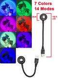 USB Sunset Lamp LED Night Light Projector Rainbow Photography Wall Atmosphere Lights Bedroom Decoration Home Room Decor Gifts
