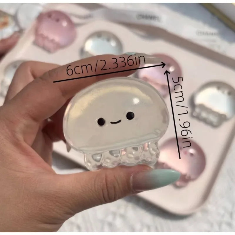 ASuper Soft Super Cute Jellyfish & Bear Squishy, Slow Rising Squeeze Stress Relief Sensory Decompression Novelty Gift for Adults