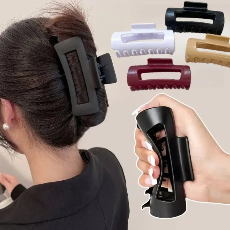 Soft Large Silicone Hair Claw Clips Flexible Bendable Non-Slip Grips for Thin to Thick Hair Durable Hair Accessories