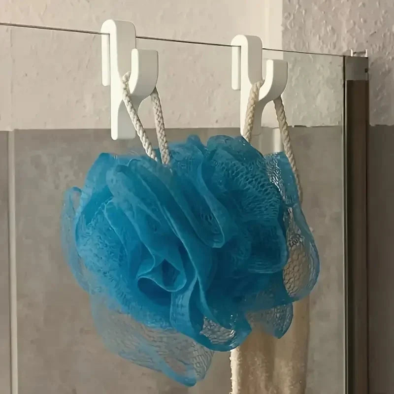 Shower Door Towel Hook for 8mm Glass Doors Bathroom Hanger for Clothes Towel Bathrobes Laundry Dormitory Apartment