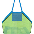 Toy storage net bag with drawstring - Large size - Baby sand play tool net bag with mesh cover - Toy carrying strap bag