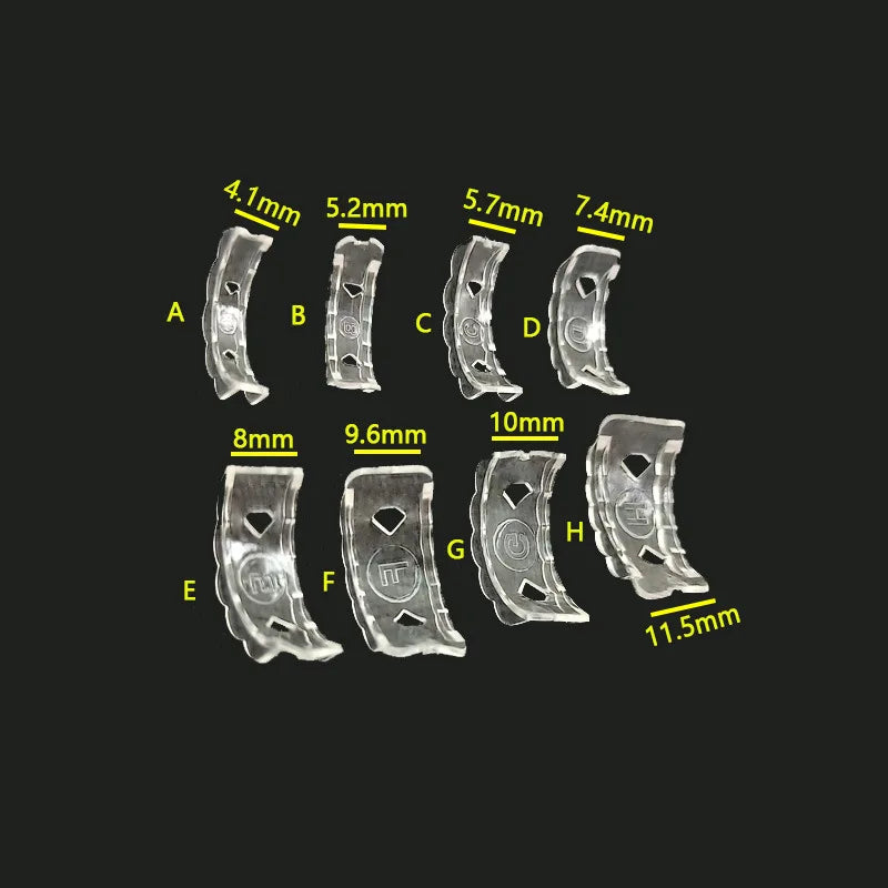6/8/10/12 Sizes Silicone Invisible Clear Ring Sizer Anti-Loss Proof Invisible Ring Holder Retainer Shrinker for Large Rings