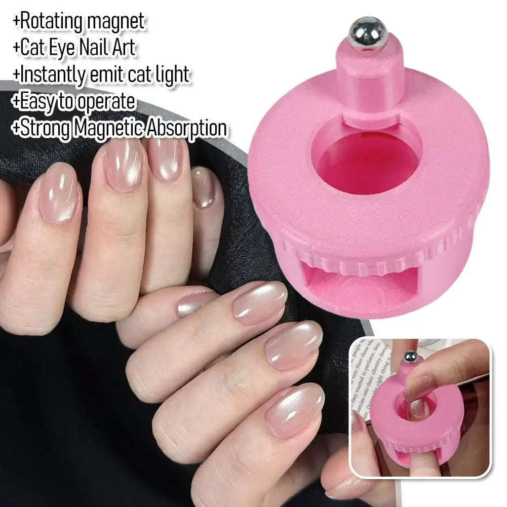 Nail Art Automatic Suction Cat Eye Magnet Artifact, Multifunctional, Ultra Strong, Wide Light French Cat eye Magnet