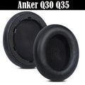 Soft Foam Leather Headphone Earpads Ear Pads Compatible For Life Q30 Q35 Wireless Headset Earmuffs Repairing Parts