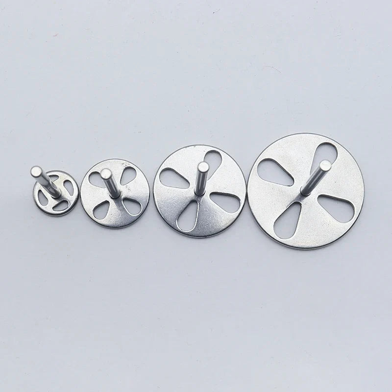 New! Stainless Steel Sanding Paper Disc 3/32" Round Metal Disk Nail Drill Bits Accessories 10mm,15mm, 20mm,25mm,,30mm