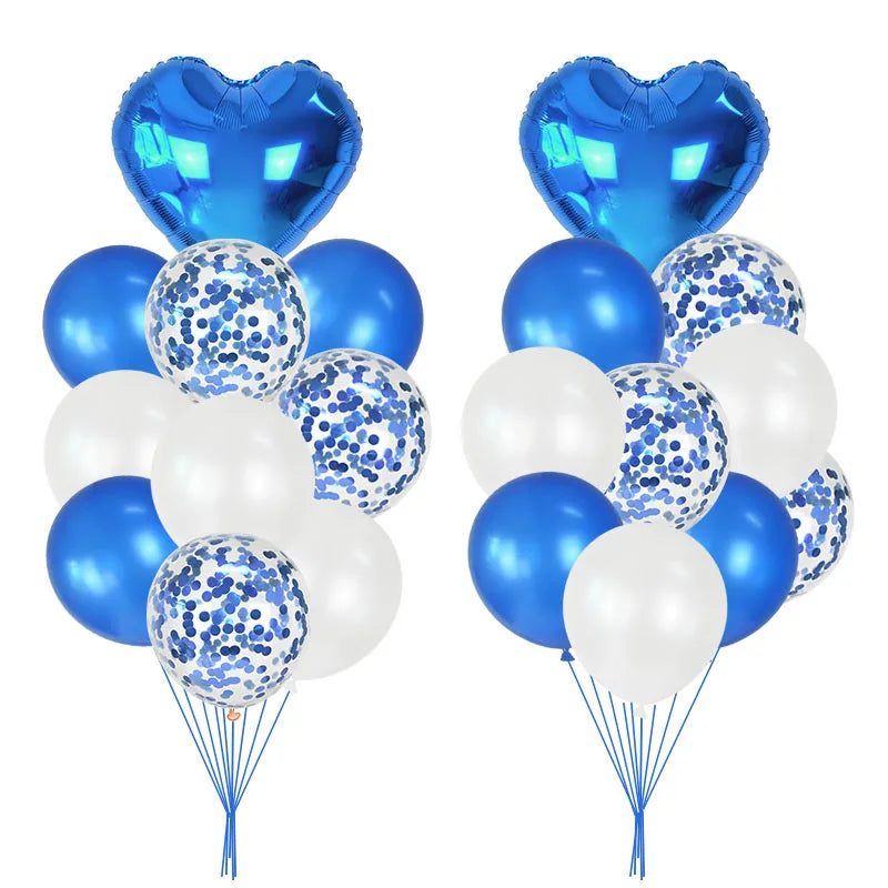 20Pcs Gold Birthday Balloon Helium Confetti Latex Balloon Set for Wedding Birthday Party Decorations Supplies Baby Shower Favors