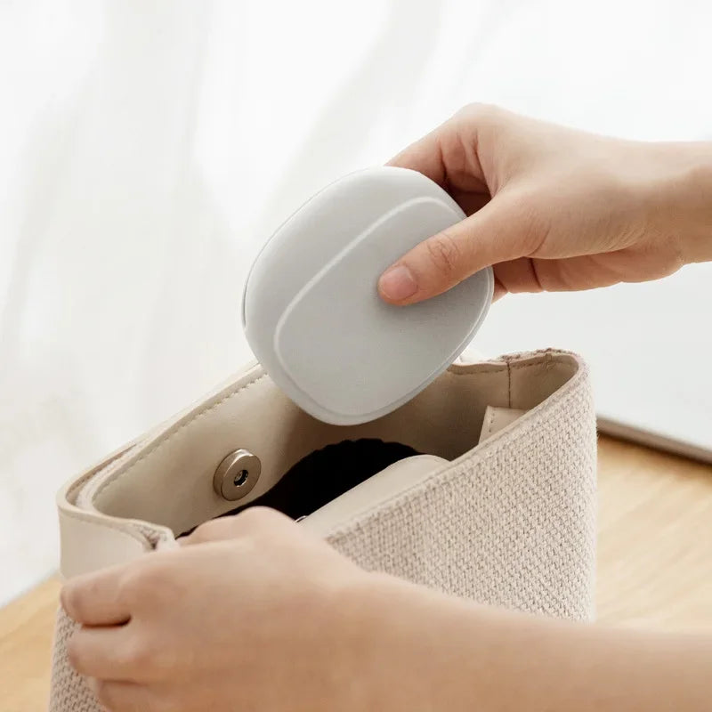 New Portable Data Cable Headphone Storage Box Simple Oval Silicone Storage Bag Cute Coin Purse Home Small Gift Travel Must-have