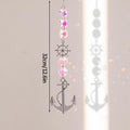 Crystal SunCatcher Prisms Hanging Sun Rainbow Light Catcher Chain Window Drop Wind Chimes Bell Garden Wedding Home Charm Decor