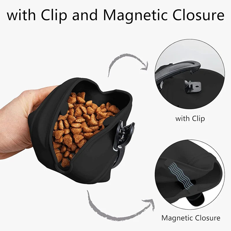 Pet Portable Dog Training Waist Bag Treat Snack Bait Dogs Obedience Agility Outdoor Feed Storage Pouch Food Reward Waist Bags